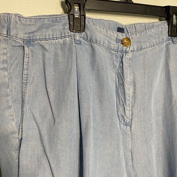 J. Jill Womens Size 18 Light Denim Loose Fit Pants - Classic Look - Picture 3 of 11